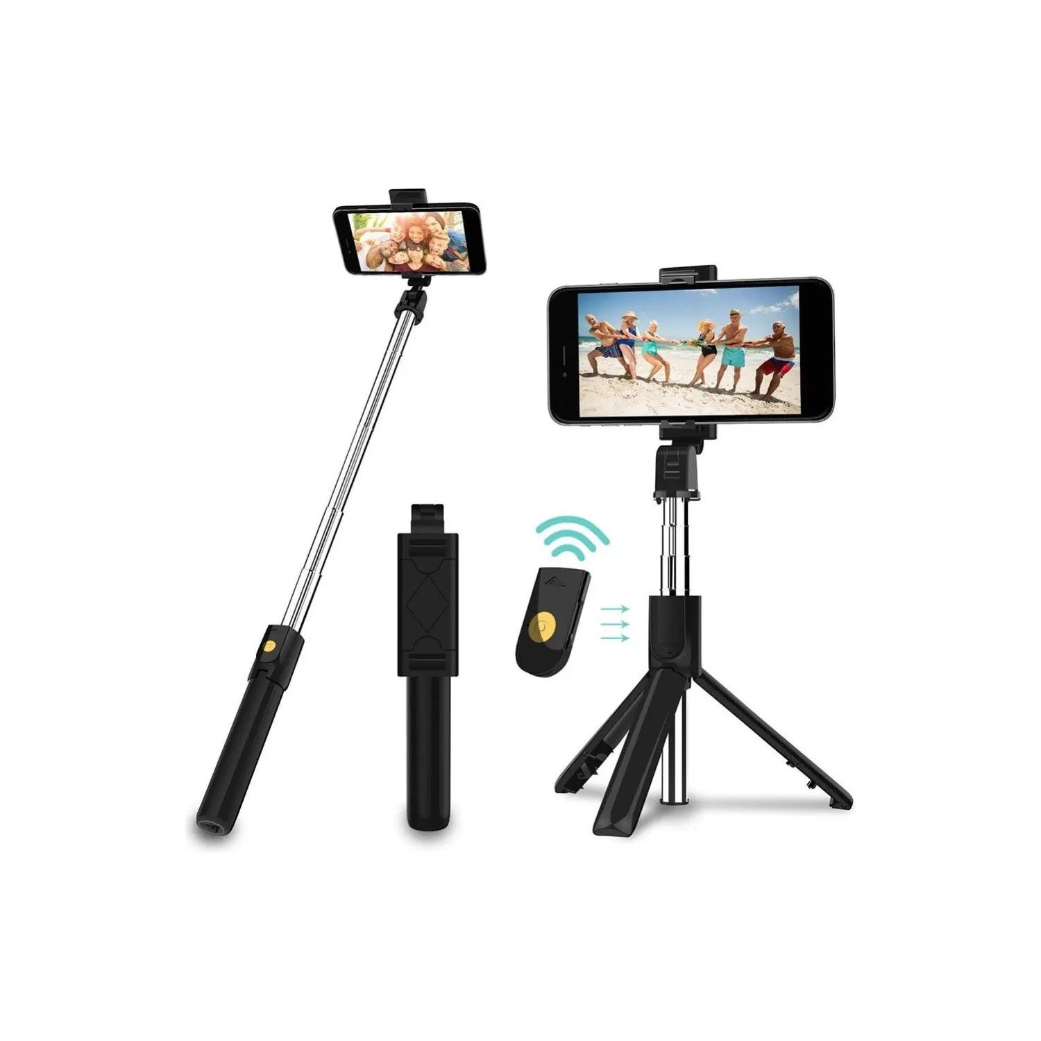 Bastón de Selfie extensible con tripode K-07