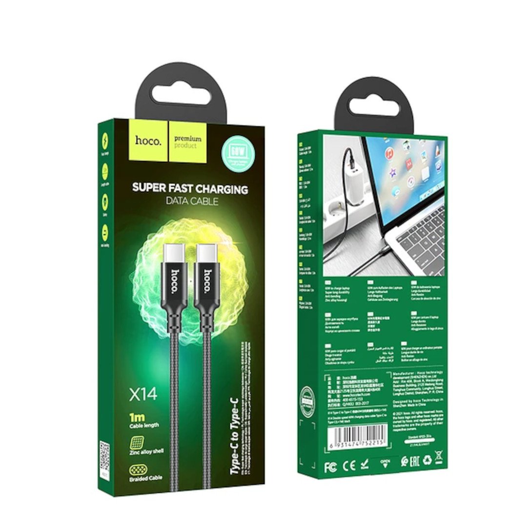 CABLE TIPO-C HOCO X14 1M - Imagen 2