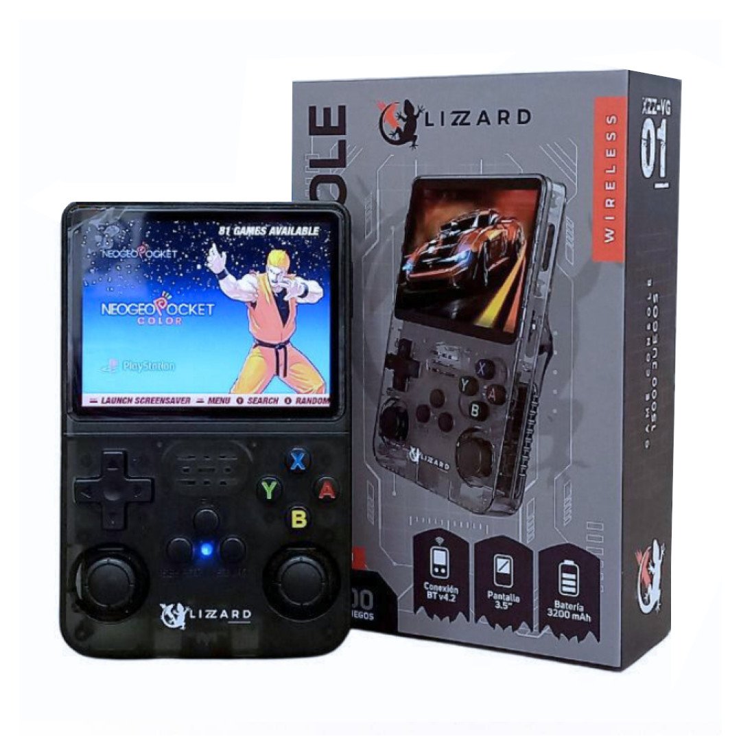 Consola Portátil XZZ-VG-01 Pantalla 3.5" Apto para 15000 Juegos X-Lizzard