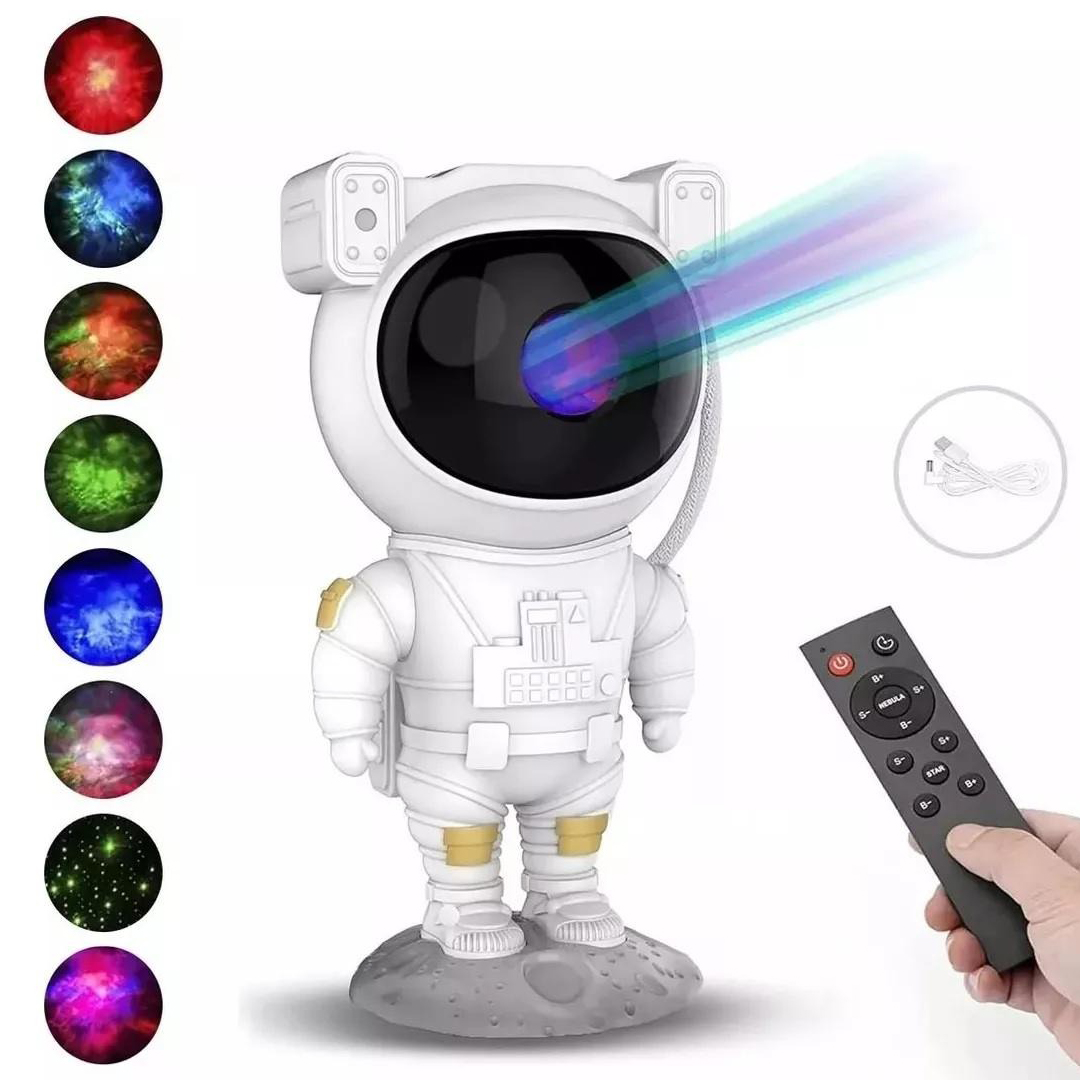 PROYECTOR ASTRONAUTA DE ESTRELLAS Y GALAXIA CON CONTROL REMOTO - Imagen 2