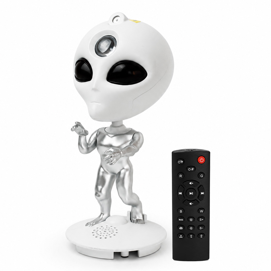 ALIEN PROYECTOR LED DE GALAXIAS CON PARLANTE BLUETOOTH